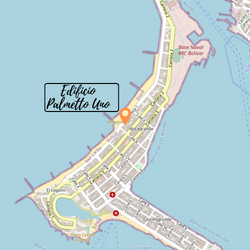 Mapa de Ubicacion Apartamentos Vacacionales Edificio Palmetto Uno Cartagena Colombia